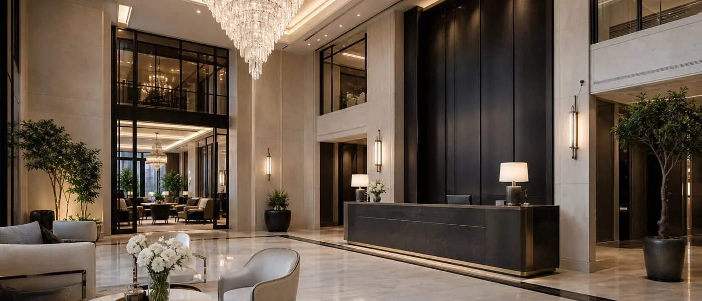 Luxury property lobby