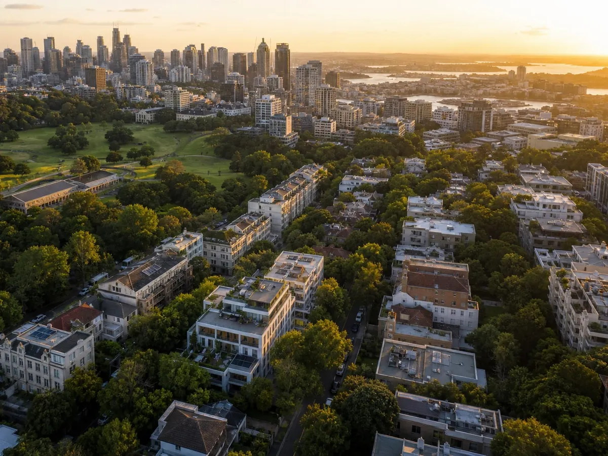 Neighborhood aerial view